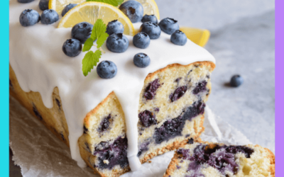 Lemon Splash Blueberry Pound Cake