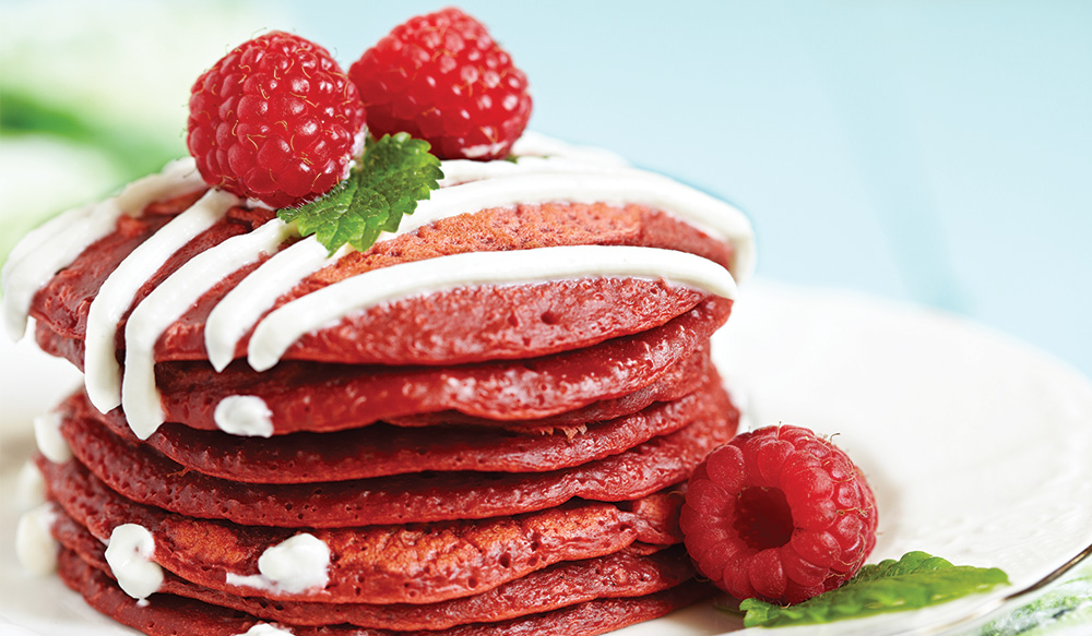 Wake ‘n’ Bake Red Velvet Pancakes